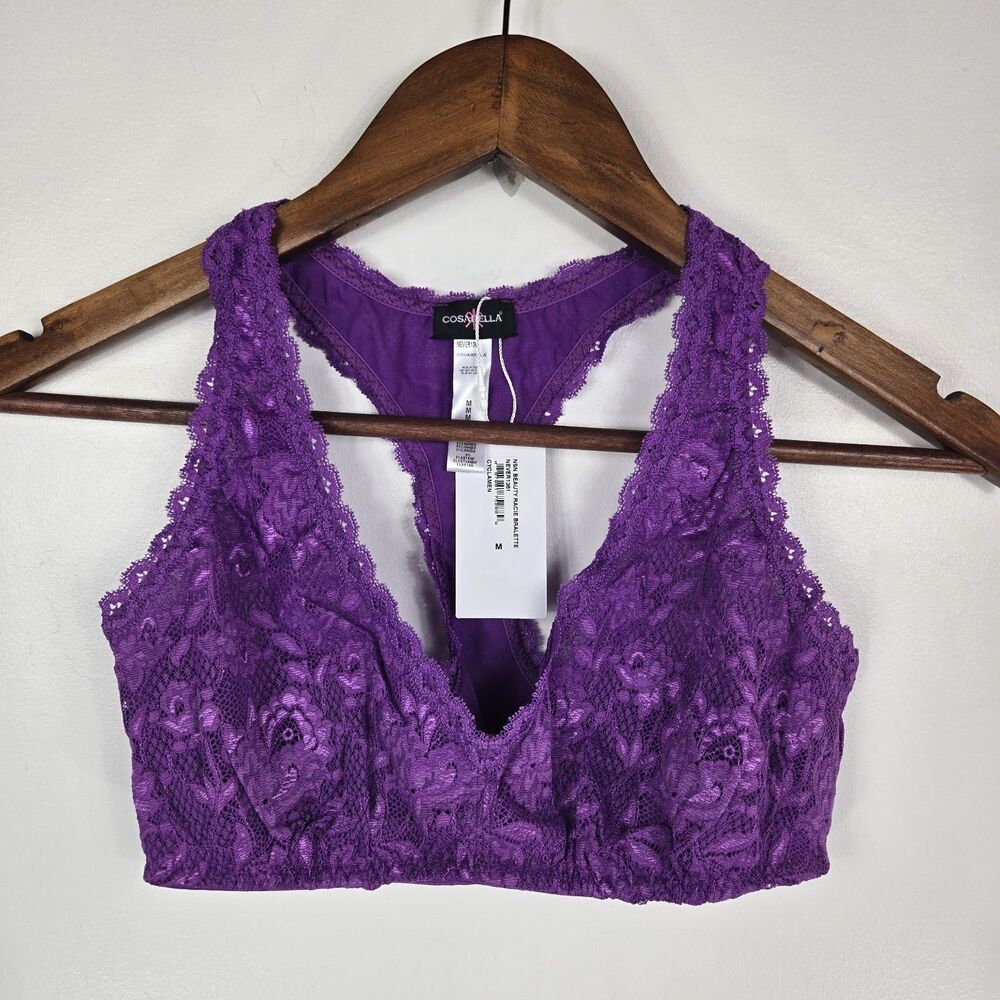 Cosabella Women's Size Medium Cyclamen Purple Beauty Racie‎ Bralette NWT